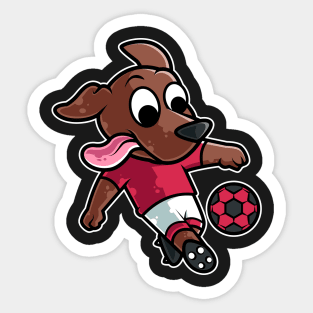 Dog Football Game Day Funny Team Sports Soccer graphic Sticker